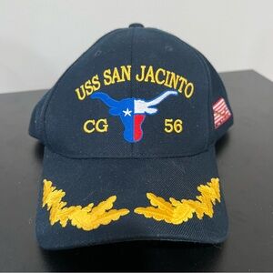 USS San Jacinto CG-56 Guided Missile Cruiser Navy Ship Hat The Corps Embroidered